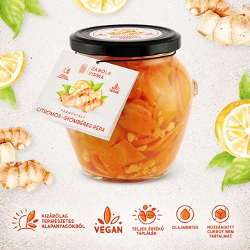 Fermentált citromos-gyömbéres répa 290g