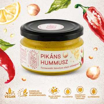 Pikáns hummusz 220g