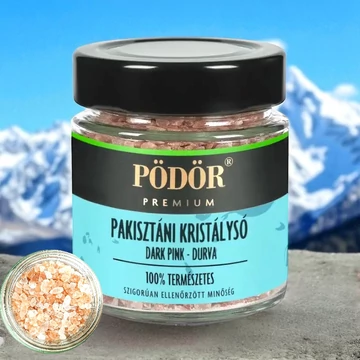 Pakisztáni kristálysó - dark pink - durva 150g 