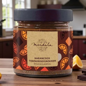 Narancsos törökmogyorókrém étcsokoládéval 180g