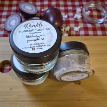 Liofilizált lilahagymás fűszersó parajdi sóból