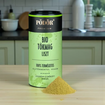 Bio tökmagliszt, részlegesen olajtalanított gluténmentes 450g