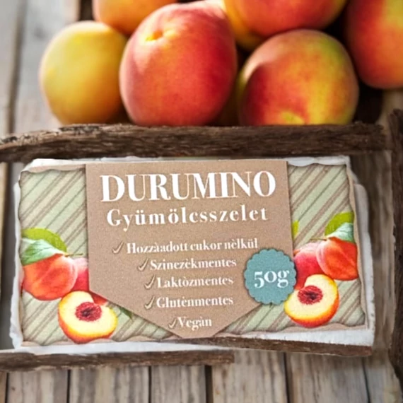 DURUMINO Gyümölcsszelet Barackos 50g