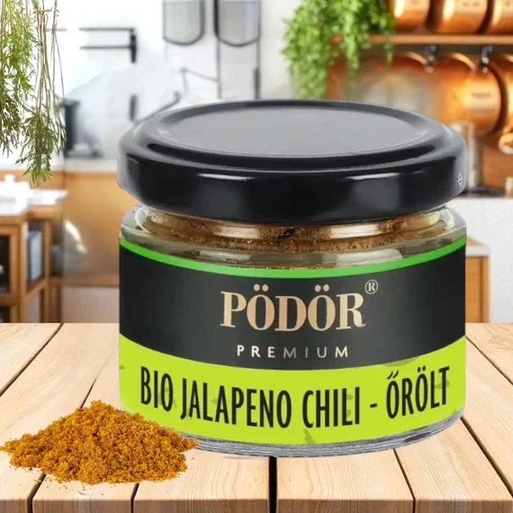 PÖDÖR Bio jalapeno chili - őrölt 30g