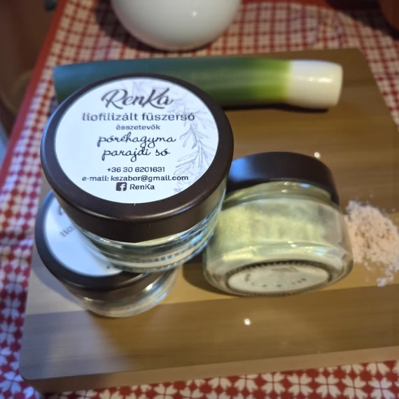 Liofilizált póréhagymás fűszersó parajdi sóból