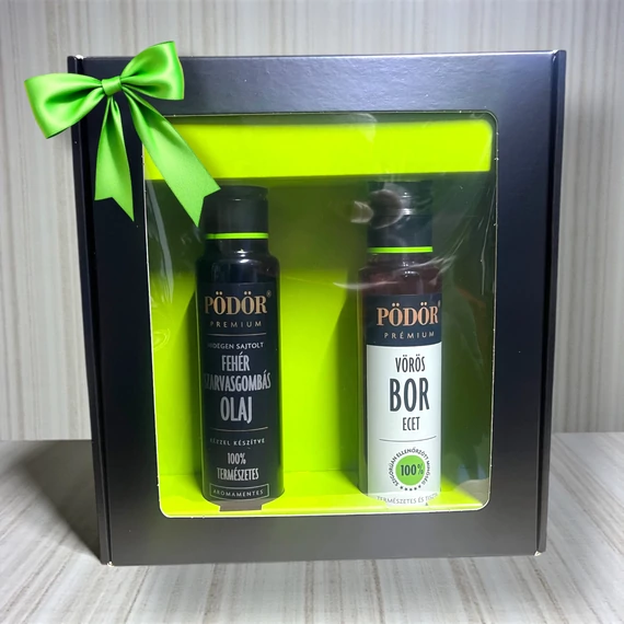 PÖDÖR Gourmet Duó Ajándékcsomag – Szarvasgomba & Vörösbor